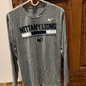 Nike Gray Nittany Lions Long Sleeve Shirt
